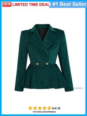 Victorian Velvet Blazer Notched Lapel Button Front Tuxedo Coat Formal Cosplay